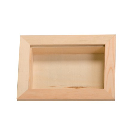 Cadre vitrine en bois 8x12 cm Artémio