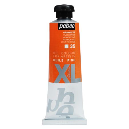Peinture à l'huile Pébéo 37ml Orange Vif 035