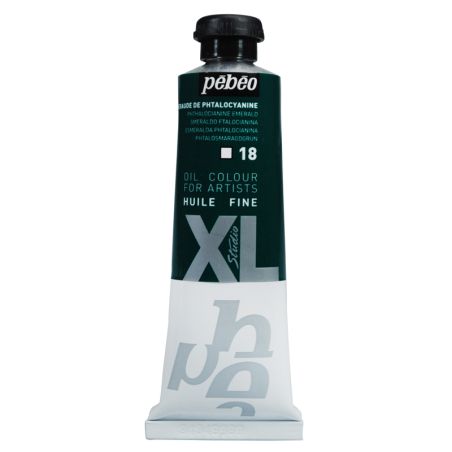 Peinture à l'huile Pébéo 37ml Emeraude Phtalocyanine 018