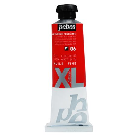 Peinture à l'huile Pébéo 37ml Rouge cadmium foncé imitation 06