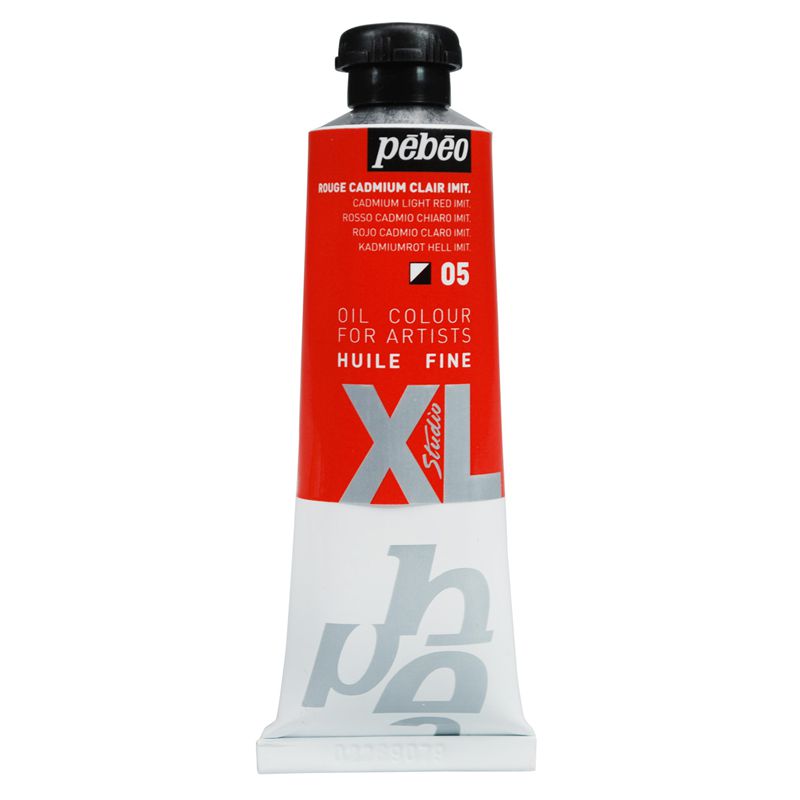Peinture à l'huile Pébéo 37ml Rouge cadmium clair imitation 05