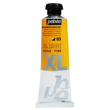 Peinture à l'huile Pébéo 37ml Jaune cadmium foncé imitation 03