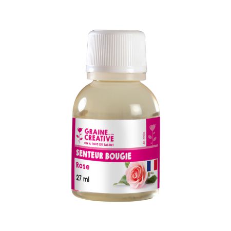 Parfum à Bougie Senteur Rose 27 ml - Graine Créative