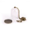 Pendentif Cloche en verre 300mm Bronze Graine créative
