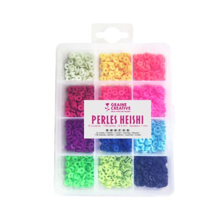 Perles Heishi Couleurs Fluorescentes Graine créative