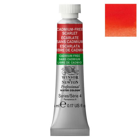 Aquarelle extra-fine W&N tube 5ml - Écarlate sans Cadmium 903