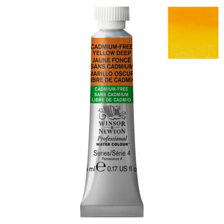 Aquarelle extra-fine W&N tube 5ml - Jaune Foncé sans Cadmium 891