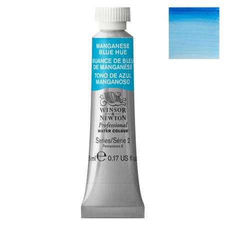 Aquarelle extra-fine W&N tube 5ml - Nuance de Bleu de Manganèse 379