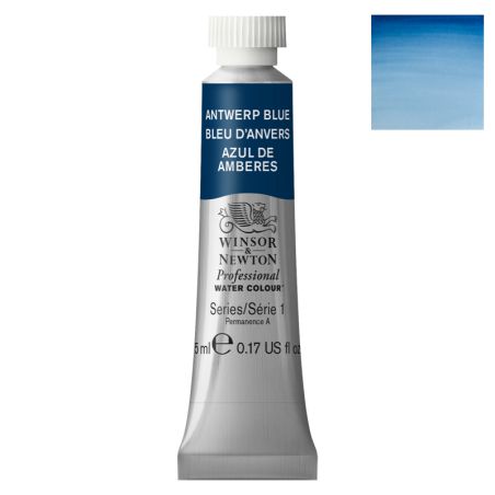 Aquarelle extra-fine W&N tube 5ml - Bleu d'Anvers 010