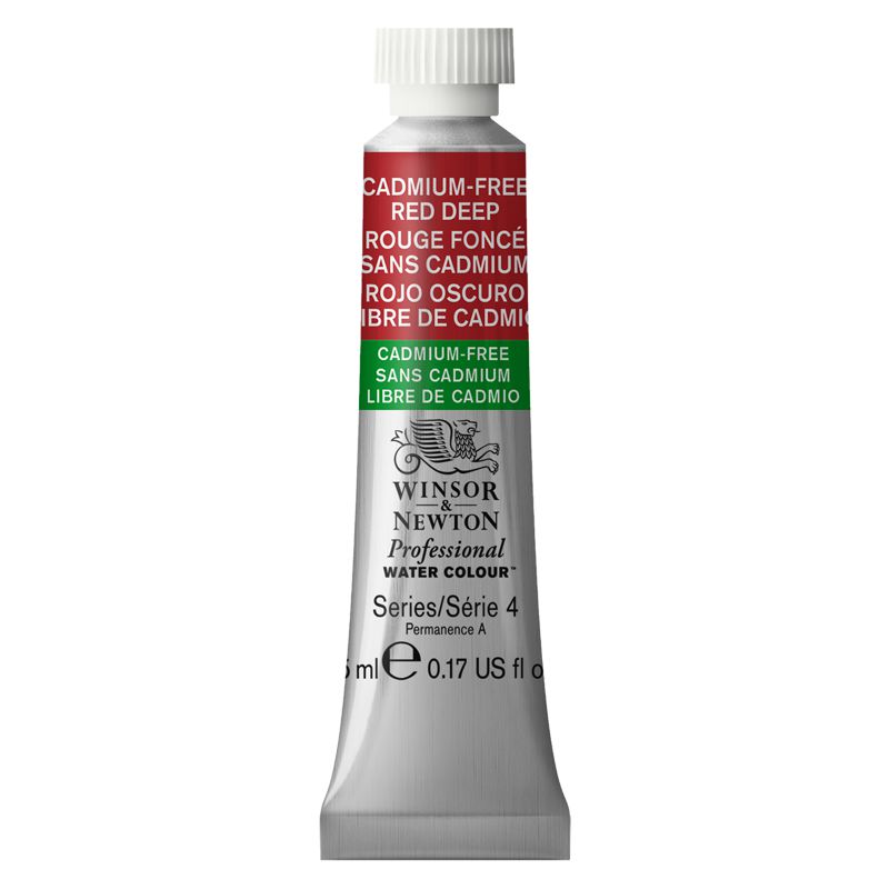 Aquarelle extra-fine W&N tube 5ml - Rouge Foncé sans Cadmium 895