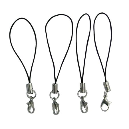 10 Cordons Noirs pour Téléphone Dia. 10mm Graine Créative
