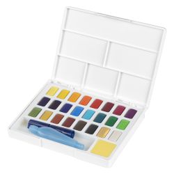 Boite de 24 Demi-Godets Aquarelle Faber-Castell