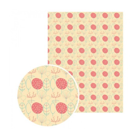 Papier patch GluePatch Forêt 40x30 cm - Graine Créative - Tons pastel