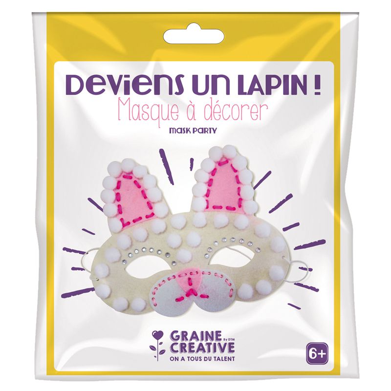 Masque Feutrine Lapin - Graine Créative