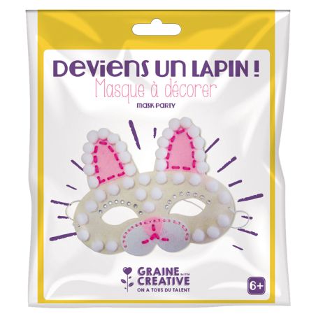 Masque Feutrine Lapin - Graine Créative
