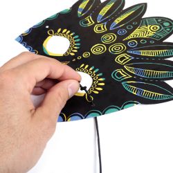 3 Masques à Gratter Aventure - Graine Créative