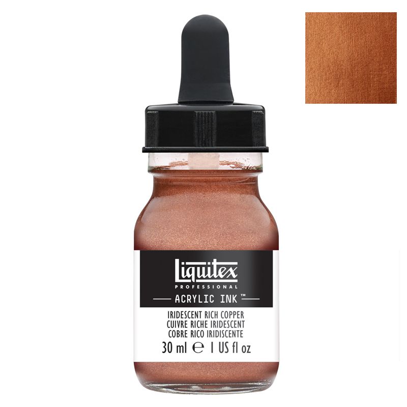 Encre acrylique Liquitex Ink Cuivre iridescent 30ml