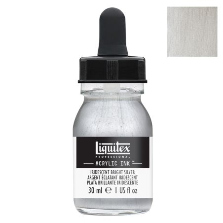Encre acrylique Liquitex Ink Argent iridescent 30ml