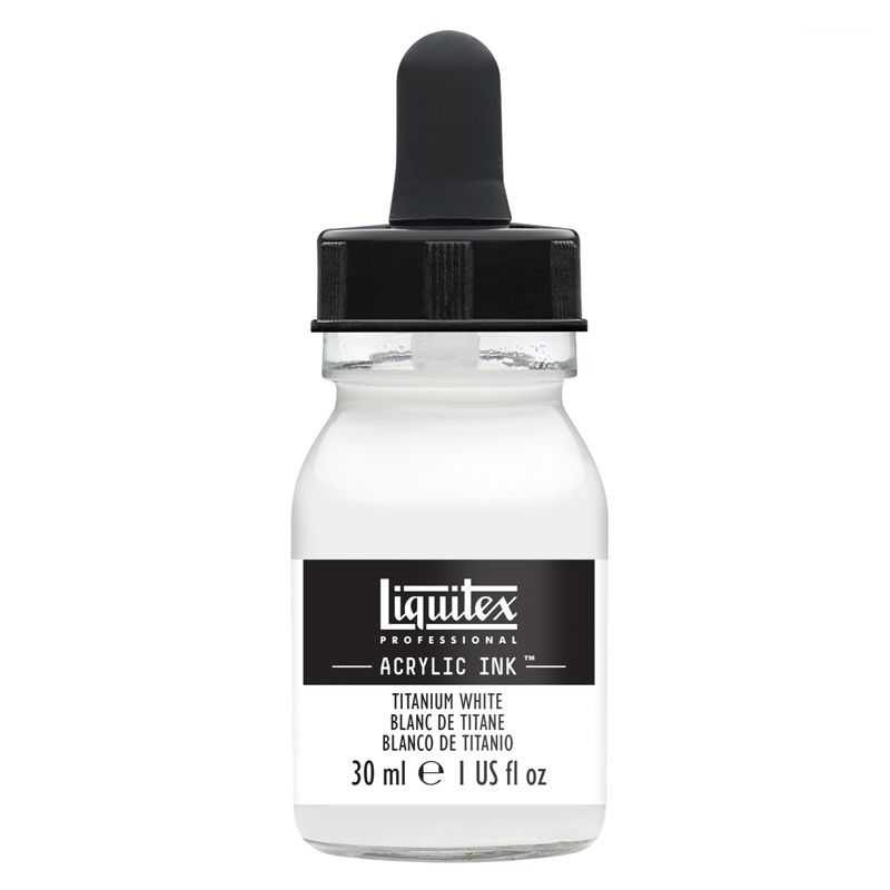 Encre acrylique Liquitex Ink Blanc de titane 30ml