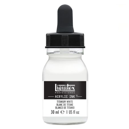 Encre acrylique Liquitex Ink Blanc de titane 30ml