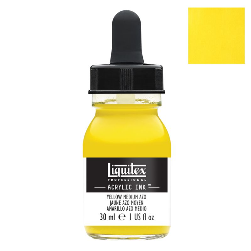 Encre acrylique Liquitex Ink Jaune moyen 30ml