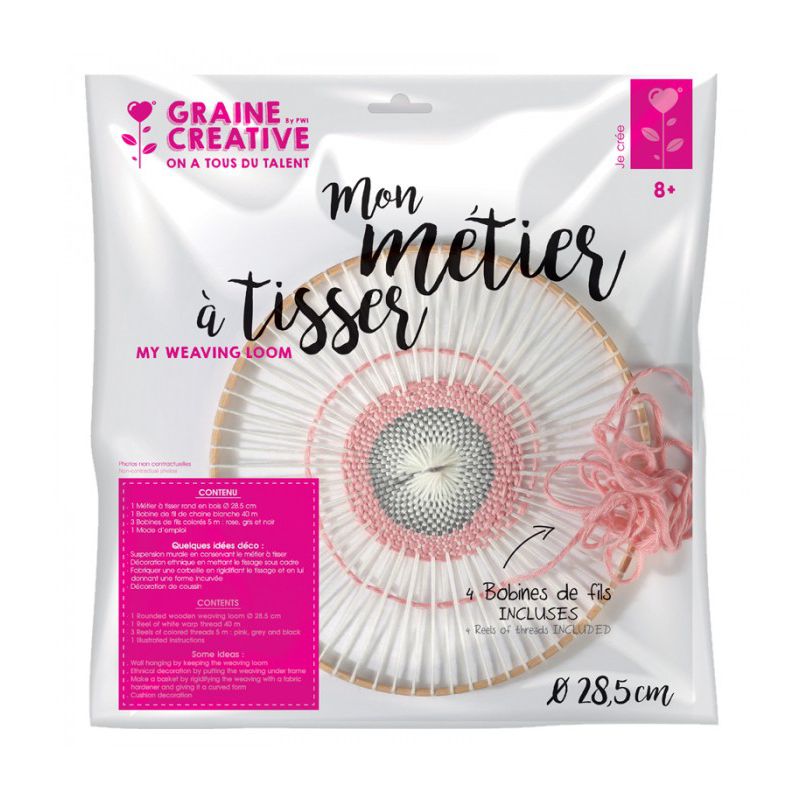 Kit mon métier à tisser rond Graine Créative