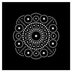 Slow&Art 5 Cartes à Décorer Mandalas + 4 Crayons