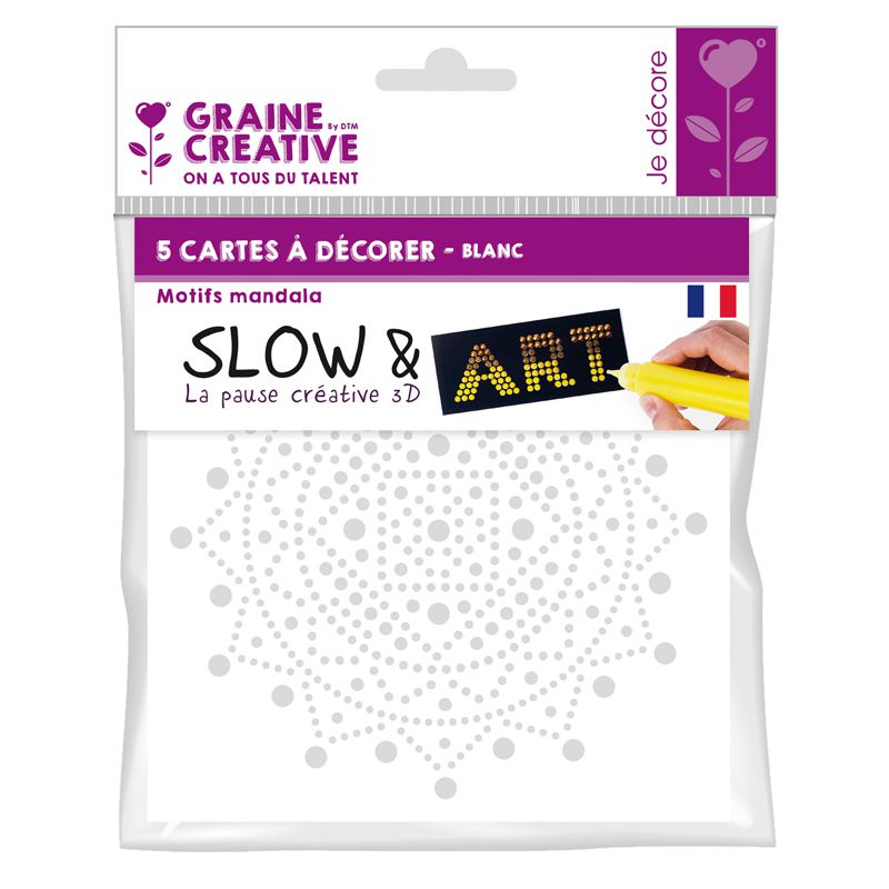 5 Cartes à Décorer – Mandala - Graine Créative