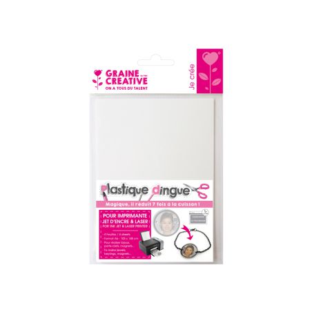 Plastique dingue imprimable 4 feuilles 10.5x14.8cm