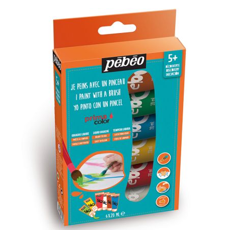 Kit Gouache Liquide Primacolor 6x20ml – Pébéo