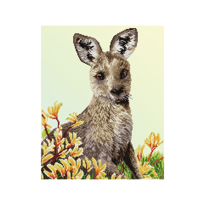 Kit Diamond Dotz - Portrait de kangourou