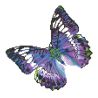 Diamond Dotz Fleurs et Papillon Mauve