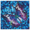 Diamond Dotz Fleurs et Papillon Mauve