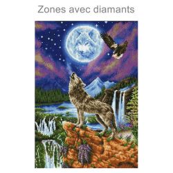Diamond Dotz Loup dans la Nuit