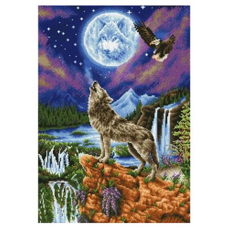 Diamond Dotz Loup dans la Nuit