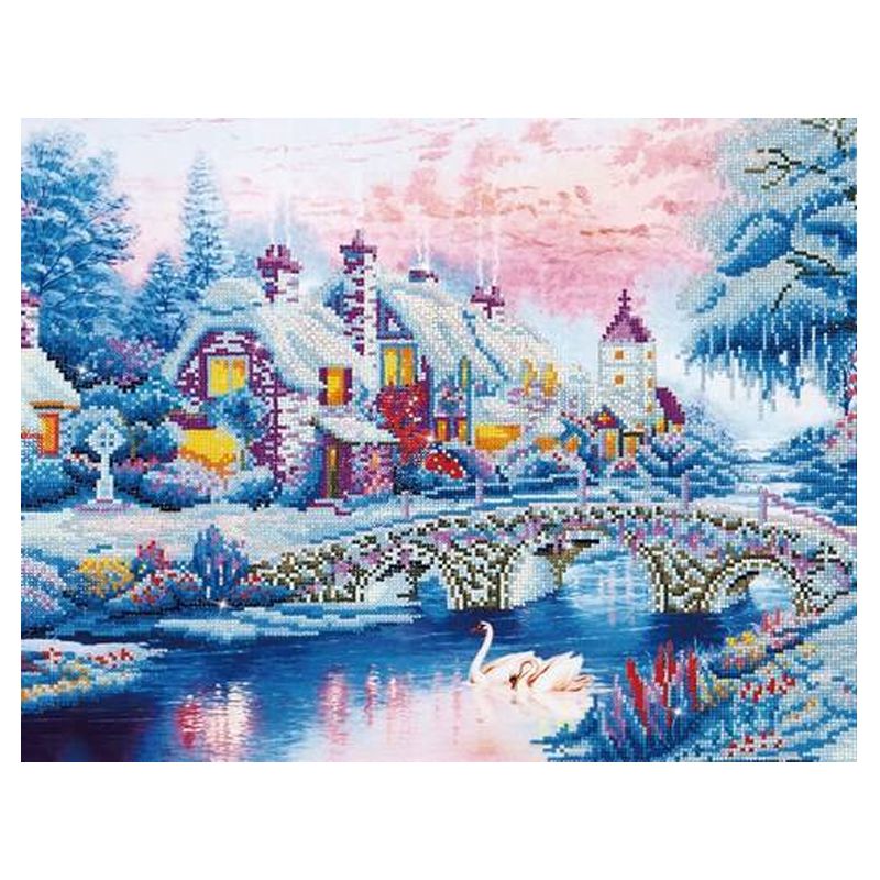 Diamond Dotz Village sous la Neige