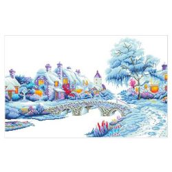 Diamond Dotz Village sous la Neige