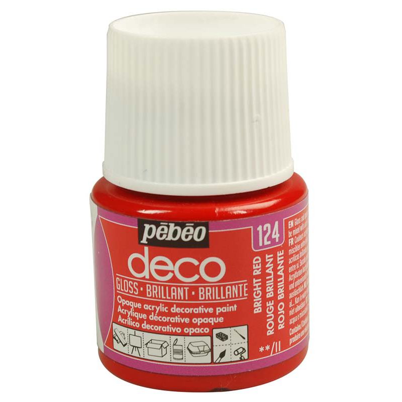 Pébéo Déco 124 Rouge brillant