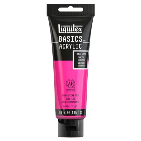 Peinture Liquitex Basics Rose fluo 987