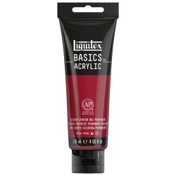 Peinture Liquitex Basics Teinte Alizarine Cramoisie Permanent 116