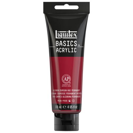 Peinture Liquitex Basics Teinte Alizarine Cramoisie Permanent 116