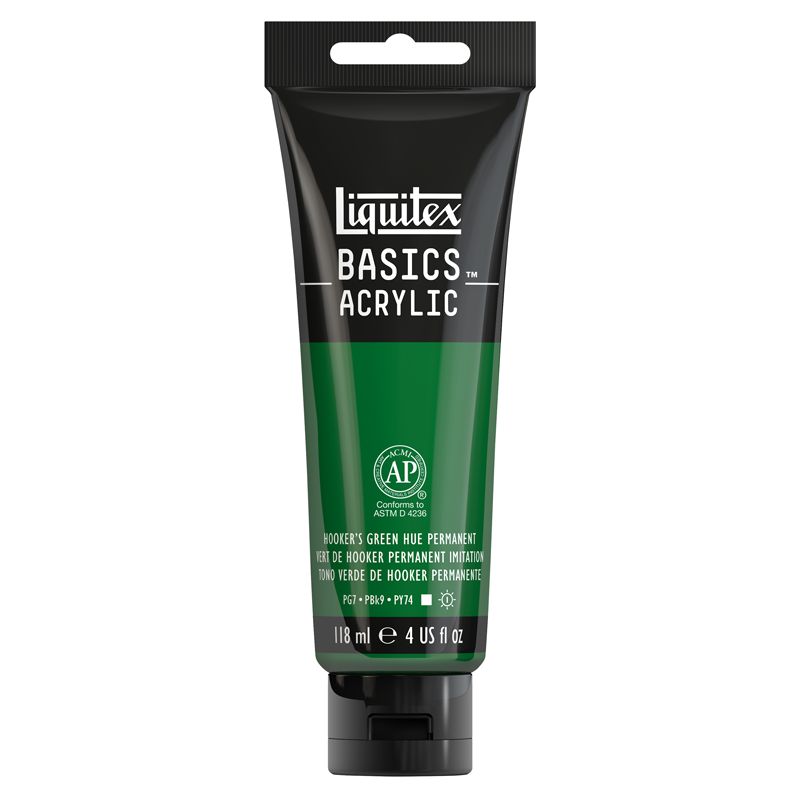 Peinture Liquitex Basics Vert de Hooker (Imit.) 224
