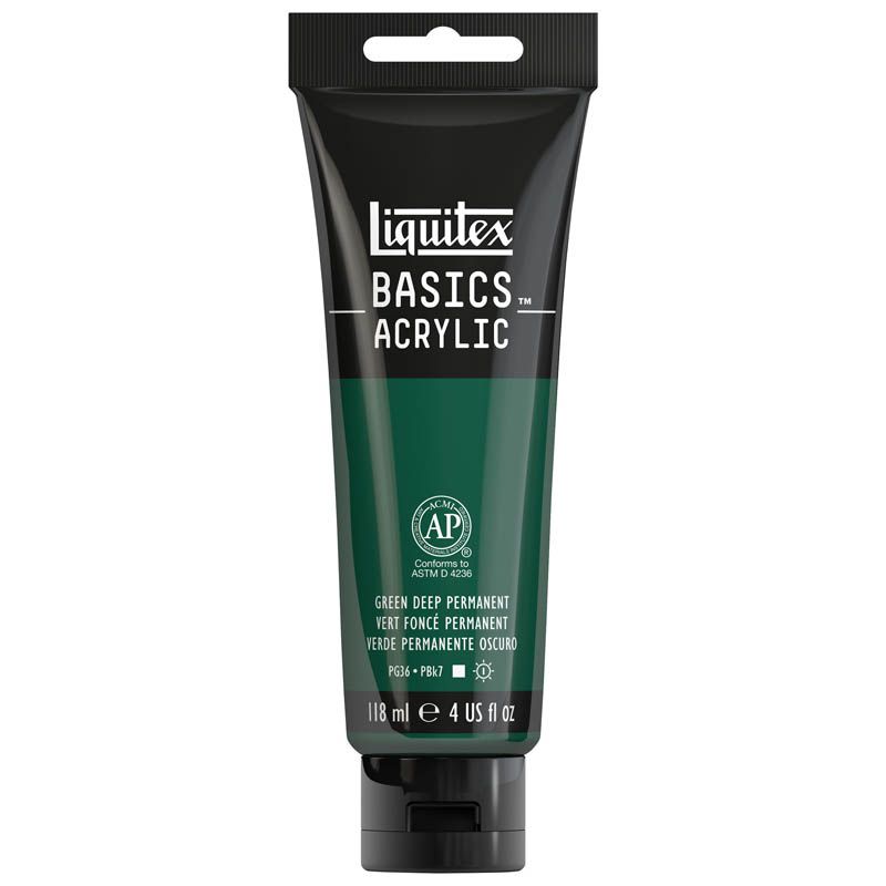 Peinture Liquitex Basics Vert Foncé Permanent 350