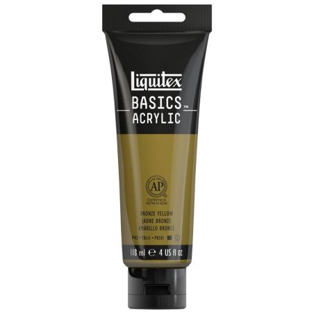 Peinture Liquitex Basics Jaune Bronze 530