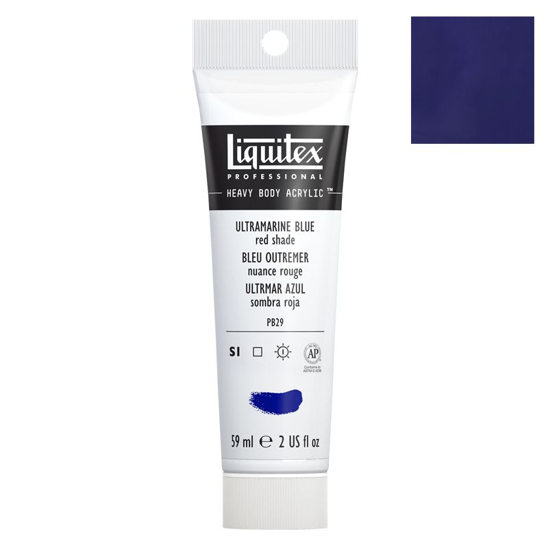 Liquitex Heavy body 59ml Bleu outremer nuance rouge 382