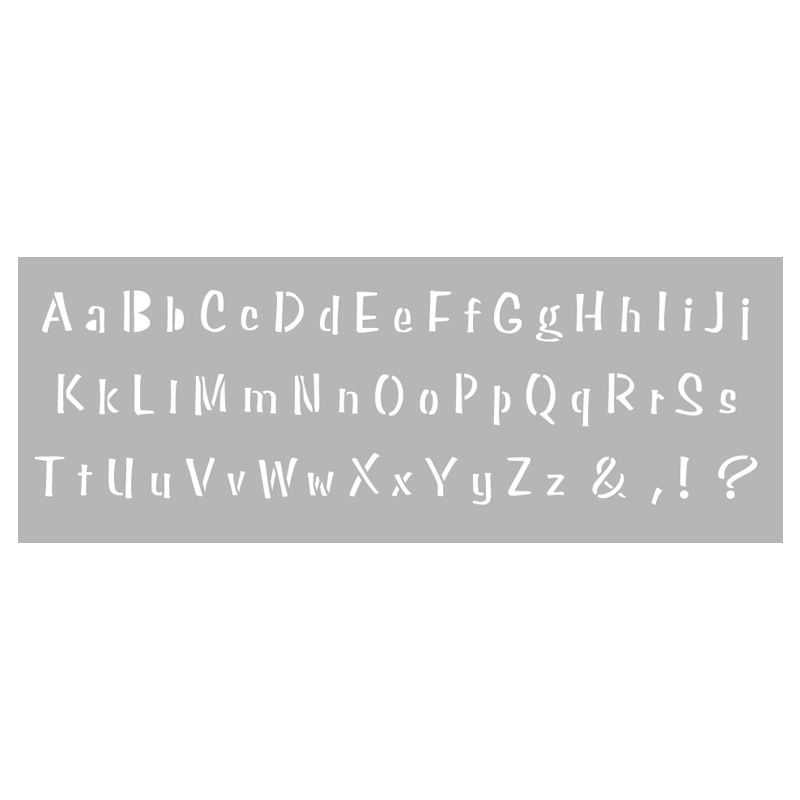 Pochoir Home Déco Alphabet n°2 15x40 cm - Graine Créative