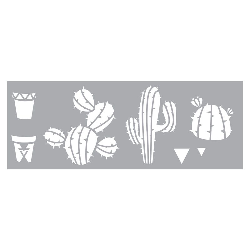 Pochoir Home Déco Cactus 15x40 cm – Graine Créative
