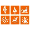 6 Pochoirs Enfants Noël – Graine Créative