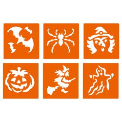 6 pochoirs pour enfants Halloween Graine créative