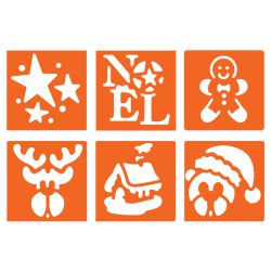 Pochoirs Noël pour Enfants 6 Pièces - Graine Créative
